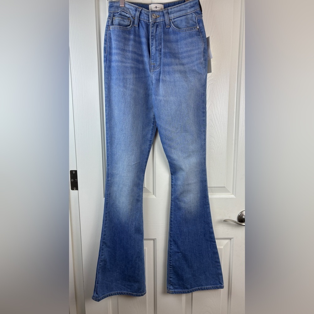 NWT 7 For All Mankind Ultra High Rise Skinny Boot Cut  Jean 25
